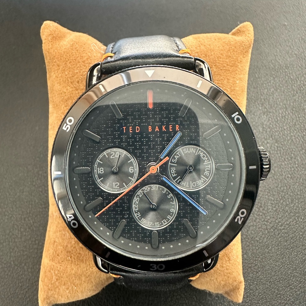 Ted Baker Black Chronograph Watch